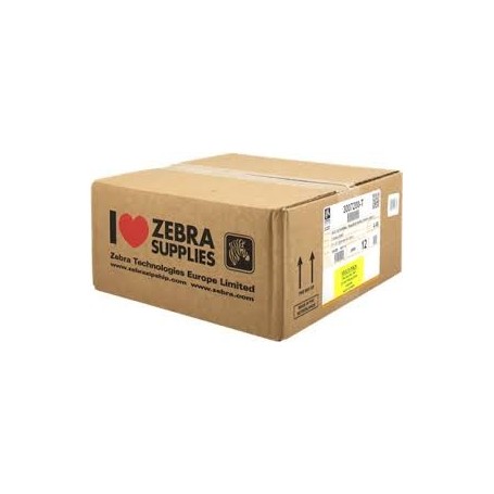 3007208-T - Etichette Zebra F.to 31x22mm Carta Termica Ad. Permanente D.i. 25mm - con Strappo facilitato - Conf. da 12 Rotoli