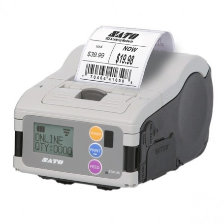 WWMB22081 - Stampante Portatile Sato MB200i Industrial Version 203 Dpi, Wi-fi RS232C IrDA, w/Display, Largh. di Stampa 48mm