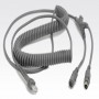 CBA-K06-C12PAR - Motorola Cavo PS/2 Keyboard wedge, con presa Alimentazione Esterna, 12 ft. Spiralato