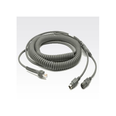 CBA-K08-C20PAR - Motorola Cavo PS/2 Keyboard wedge, con presa Alimentazione Esterna, 20 ft. Spiralato