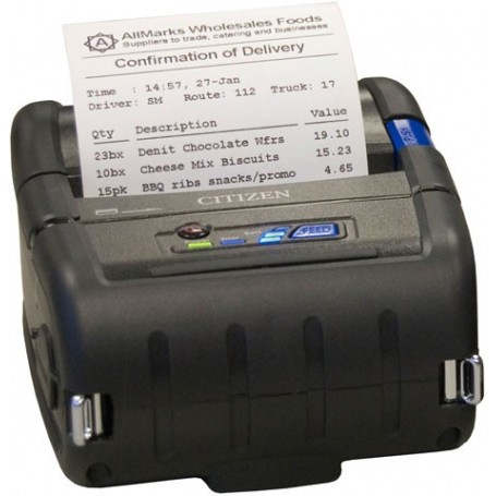 Stampante Portatile Citizen CMP-30 Label Termica Bluetooth, USB e RS232 - Larghezza di stampa 72mm