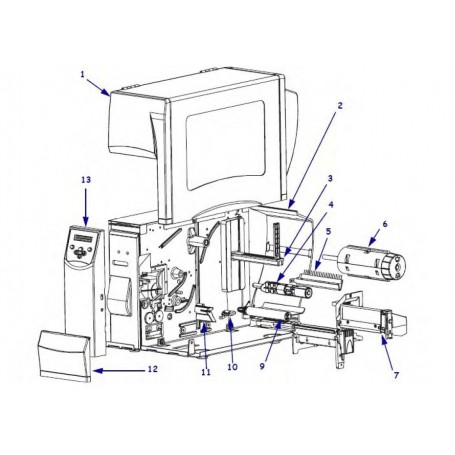 G77302M - Ribbon Static Brush Assy Kit per Stampante Zebra S4M