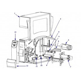 20004M - Ribbon Take-Up Spindle Assy per Stampante Zebra S4M