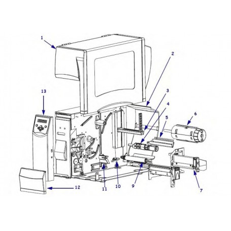G20067-104M - 203 dpi Print Mechanism Kit per Stampante Zebra S4M