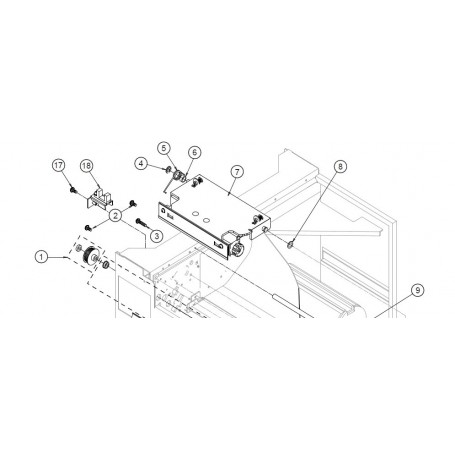 DPO10-0252-01 - E-Ring 5/16 per Stampante Datamax W-6208