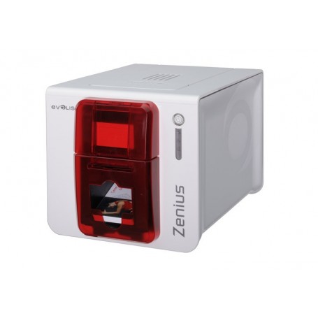 ZN1H0000RS - Stampante di Card Evolis Zenius Expert USB/Ethernet, Rosso Fuoco