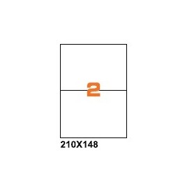 A4R210148 - Etichette F.to 210x148mm su Foglio A4, senza Margini, Adesivo Removibile - Confezione da 700 Fogli