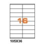 A4PL10536TL - Etichette F.to 105x36mm Poliestere Trasparente Lucido su Foglio A4, Stampante Laser - Confezione da 700 Fogli