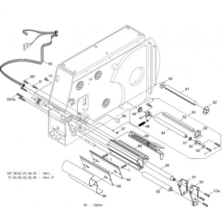 5958713.001 - Side Plate per Stampante CAB A4+ 