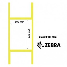 200957 - Etichette Zebra F.to 105x148mm Carta Vellum Adesivo Permanente D.i. 76mm - Confezione da 4 rotoli