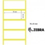 800263-105 - Etichette Zebra F.to 76x25mm Carta Termica Ad. Permanente D.i. 25mm - con Strappo facilitato - Conf. da 12 Rotoli