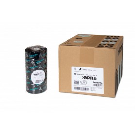 T63353IO - Ribbon Armor F.to 154mm x 450MT Cera/Resina, APR6, Ink OUT, Anima Interna da 1" - Confezione da 5 Rotoli