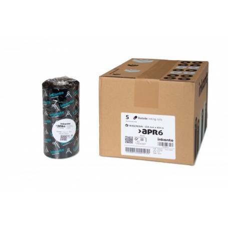 T63353IO - Ribbon Armor F.to 154mm x 450MT Cera/Resina, APR6, Ink OUT, Anima Interna da 1" - Confezione da 5 Rotoli