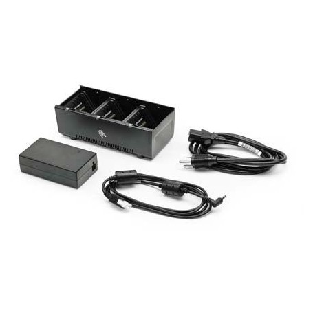 SAC-MPP-3BCHGEU1-01 - Caricabatterie a 3 Posizioni per Zebra ZQ610, ZQ620, ZQ630, QLn220, QLn320, QLn420, ZQ510, ZQ520