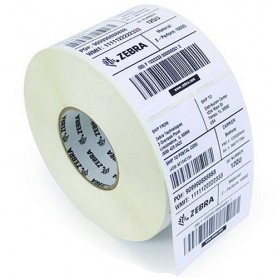 800264-505 - Etichette Zebra F.to 102x127mm Carta Termica Ad. Permanente D.i. 25mm - con Strappo facilitato - Conf. da 12 Rotoli