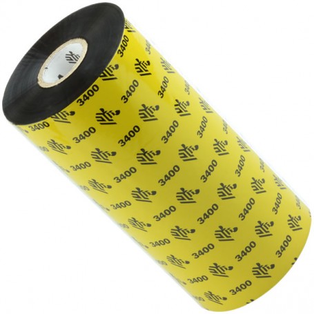 03400BK15645 - Ribbon Zebra F.to 156mmX450MT WAX/RESIN  - Confezione da 6 Rotoli