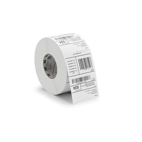 76059 - Etichette Zebra F.to 102x64mm Carta Vellum Adesivo Permanente D.i. 76mm - Confezione da 4 Rotoli