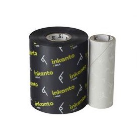 T62422QG - Ribbon Inkanto Armor F.to 80mm x 300MT Cera, AWR1, Ink Out, Anima Interna da 1" - Confezione da 10 Rotoli