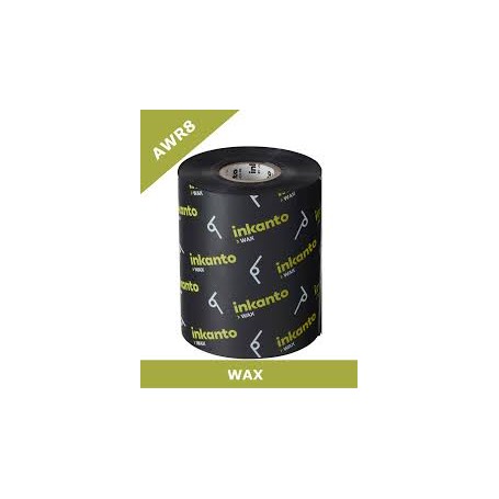 T63440IO - Ribbon Inkanto Armor F.to 110mm x 450MT Cera, AWR8, Ink Out, Anima Interna da 1" - Confezione da 10 Rotoli