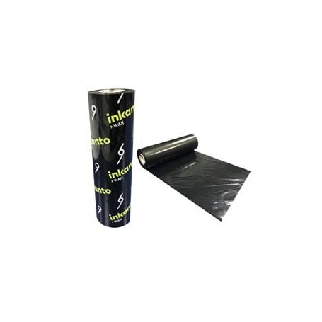 T53060IO - Ribbon Inkanto Armor F.to 110mm x 74MT Cera, AWR8, Ink Out, Anima Interna da 1/2" - Confezione da 25 Rotoli