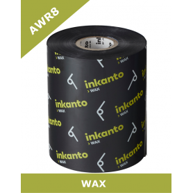 T52870IO - Ribbon Inkanto Armor F.to 80mm x 300MT Cera, AWR8, Ink Out, Anima Interna da 1" - Confezione da 10 Rotoli