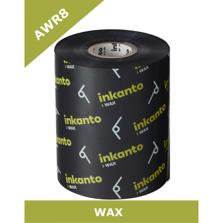 T52383QG - Ribbon Inkanto Armor F.to 110mm x 450MT Cera, AWR8, Ink IN, Anima Interna da 1" - Confezione da 10 Rotoli
