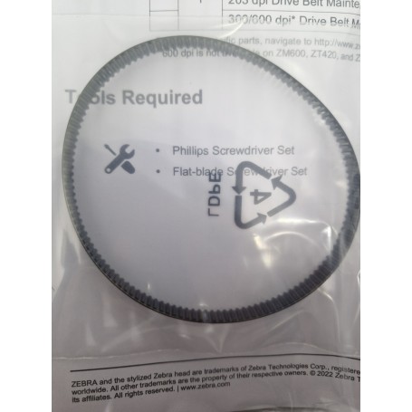 79867M - Kit Drive Belt - Cinghia di Trascinamento per Zebra ZM400 e ZM600 300 Dpi e 600 Dpi