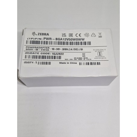 PWR-BGA12V50W0WW - Zebra Power Supply - Alimentatore 4.16A, 12V, 50W